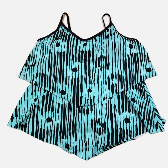 ZeroXposure Women’s Swimsuit Bathing Suit Tankini Top L - Picture 1 of 7